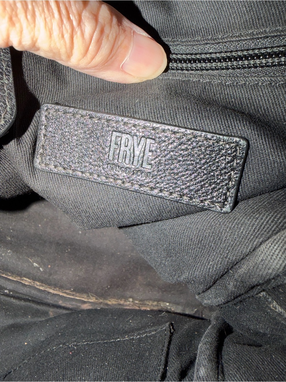 Frye Black Pebbled Leather Mini Backpack - Picture 7 of 11